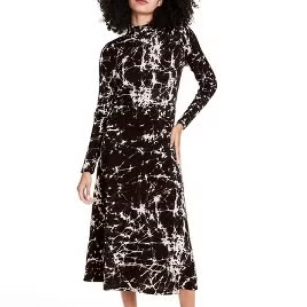 Rachel Comey x Target Black and White Long Sleeve Dress Small